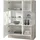 LEONARDO Highboard »Cube«, mit Sicherheitsglas und edlem MDF Holz, Höhe157 cm