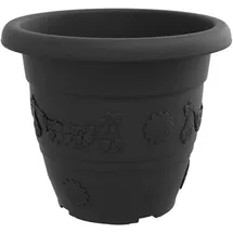 vidaXL Blumentopf 6 pcs Schwarz Ø 39 x 32 cm
