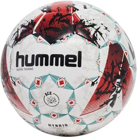 hummel hmlINSPIRE Fußball Trainingsball 3903 - red/white/teal 4