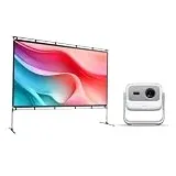 JMGO N1S 4K NEU UHD Mini Beamer+100 Zoll Projektorleinwand