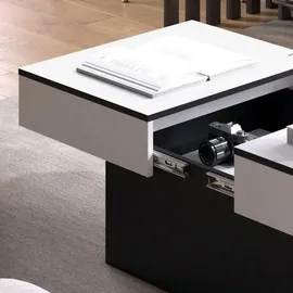 Vicco Couchtisch Boto Schwarz 95 x 40 Ausziehbar