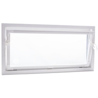 ACO Severin Ahlmann GmbH & Co. KG Kellerfenster ACO 80cm Nebenraumfenster Kippflügel Einfachglas Fenster weiß Kippfenster Keller, wärmeisolierende Kunststoff-Hohlkammerprofile weiß 80 cm x 60 cm