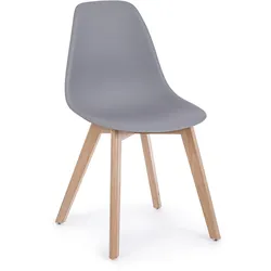Stuhl System 4er-Set, Grau
