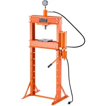 Vevor Hydraulikpresse 20 t (H-Rahmen) mit Pressplatte, einstellbare Hydraulikpresse (Max. Zylinder 14 cm) mit Dreieckstütze, geeignet zum Biegen/Richten/Stanzer Orange