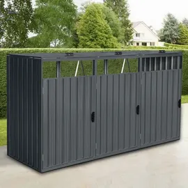 Home Deluxe Cubo für 3 Tonnen 80 x 80 x 122 cm anthrazit