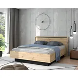 Forte "Trondheim, Belastbarkeit 250KG, Loft-Stil", schwarz