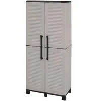 ArtPlast Kunststoffschrank Family grau Kunststoff B/H/T: ca. 68x168x37 cm