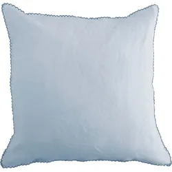 Kissenbezug FLEURESSE "Provence", blau (hellblau), B:40cm L:40cm, Leinen, Obermaterial: 50% Baumwolle, 50% Leinen, Kissenbezüge, Leinen, Premium Qualität, kühlende Stoff