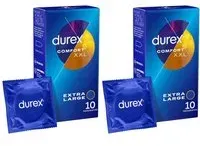 Durex Préservatifs Comfort XXL - 10 Extra Larges Préservatif(S) 2x10 pc(s)