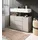xonox.home Waschbeckenunterschrank Vira 82 x 56 x 34 cm Kaschmir/Schwarz