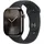 Apple Watch Series 10 GPS + Cellular 46 mm Titangehäuse schiefer Sportarmband schwarz S/M