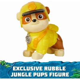 Spin Master PAW Patrol Jungle Pups – Nashorn-Fahrzeug mit Rubble-Figur (Basis Fahrzeug),