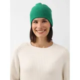 Zwillingsherz Kaschmir-Beanie in Grün