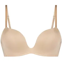 Hunkemöller Vorgeformter Push-up-Bügel-BH Deep-V Beige, 70B