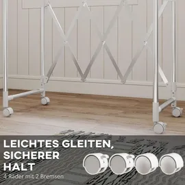 Homcom Wäscheständer 1,50 m Silber