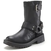LASCANA Bikerboots Damen schwarz Gr.39