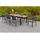 Merxx Paxos Set 9-tlg. Ausziehtisch 180 x 100 cm grau