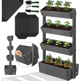 Kesser Hochbeet mit Etagen 60 x 30 cm Grau