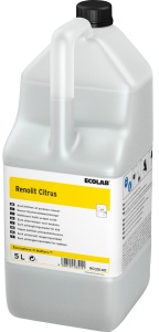 ECOLAB Renolit Citrus Allzweckreiniger, Zur Entfernung von organischen und anorganischen Verschmutzungen, 5 l - Kanister