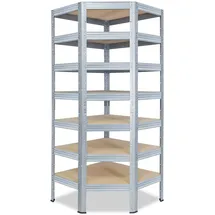 shelfplaza Eckregal 230 x 90 x 60 cm Silberfarben