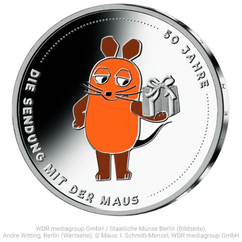 20 Euro Sammlermünze 50 Jahre Sendung mit der Maus 2021 (differenzbesteuert)