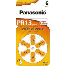 Panasonic Hörgerätebatterie PR 13 6 St.