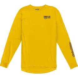 Troy Lee Designs Ruckus Ride Eyez Kids Langarmshirt, schwarz-gelb, Größe S
