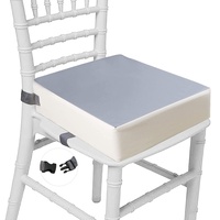 Taeku Sitzerhöhung Stuhl, Cartoon Tragbares Boostersitze mit 2 Sicherheits Schnalle Waschbar Sitzerhöhung für Esstisch (Grau)