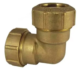 Boni-Shop® PE Rohr Verschraubung Messing 90° Winkel, 2 Verschraubungen, 25mm, Wasserleitung