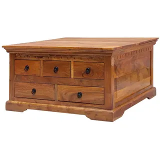 MASSIVMOEBEL24.DE Oxford Honig Akazie 90 x 90 x 50 cm