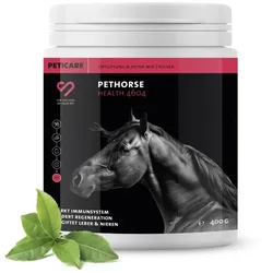 Peticare Detox-Mix Pulver für Pferde, unterstützt Leber & Nieren, Darmfunktion 400 g