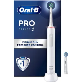 Oral-B Pro 3 3000 CrossAction weiß + Aufsteckbürste 2 St.