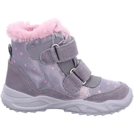 superfit Mädchen GLACIER warm gefütterte Gore-Tex Stiefel, GRAU/ROSA 2500