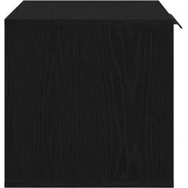 vidaXL Katzenklo Schwarz Eichen-optik 60x40x40 cm Holzwerkstoff