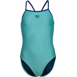 Arena Badeanzug GIRLS ARENA SWIMSUIT LIGHT Drop-Back Einfarbig - Water-neon Blue - 152