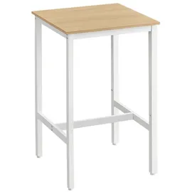 VASAGLE Bartisch 60 x 60 x 92 cm Beige
