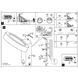 EGLO LED Außen-Wandlampe Pernate