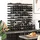 vidaXL Weinregal 120 Flaschen 22,5 x 100,5 x 22,5 cm Schwarz