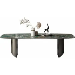 Grüner Luxus Modernes Design Keramik Esstisch Tisch 160*90*75cm