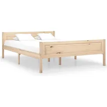 vidaXL Massivholzbett 120 x 200 cm Braun