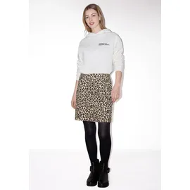 street one studio Bleistiftrock Damen Animalprint Schwarz 38