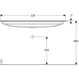 Geberit iCon Möbelwaschtisch 120 x 48 cm 501.846.00.4