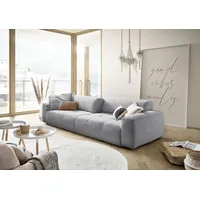 Candy Big-Sofa 3C CANDY "Yoshy Mega Sofa mit Komfortfunktionen, modern und bequem", grau, B:298cm H:74cm T:120cm, 88% Polyester, 12% Polyacryl, Sofas, Big-Sofa, Zwei Sitztiefen durch verstellbare Rückenlehne, Bezug in Cord