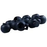 maDDma 10 Einloch-Kordelstopper Kordelenden Kordelklemme rund 15x19mm, Farbwahl