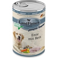 LandFleisch 9115884 Hunde-Dosenfutter Ente Reis Gemüse Adult 400 g