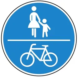 Verkehrszeichen Gemeinsamer Geh- und Radweg