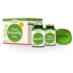 GreenFood Nutrition Senior Immunity Forte + Pillbox Kapseln 1 St