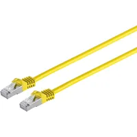 Patchkabel m. Cat 7 gelb 2,0m (S/FTP, CAT7, 2 Netzwerkkabel