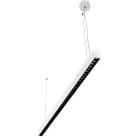 dotlux STYLEfree 1-flg. 117,6 cm rechteckig weiß opal Aluminium