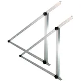Trango ST-0001 Solarmodul Halterung Aluminium Für Wand, Flachdach, 45° - Solarpanel Befestigung verstellbar